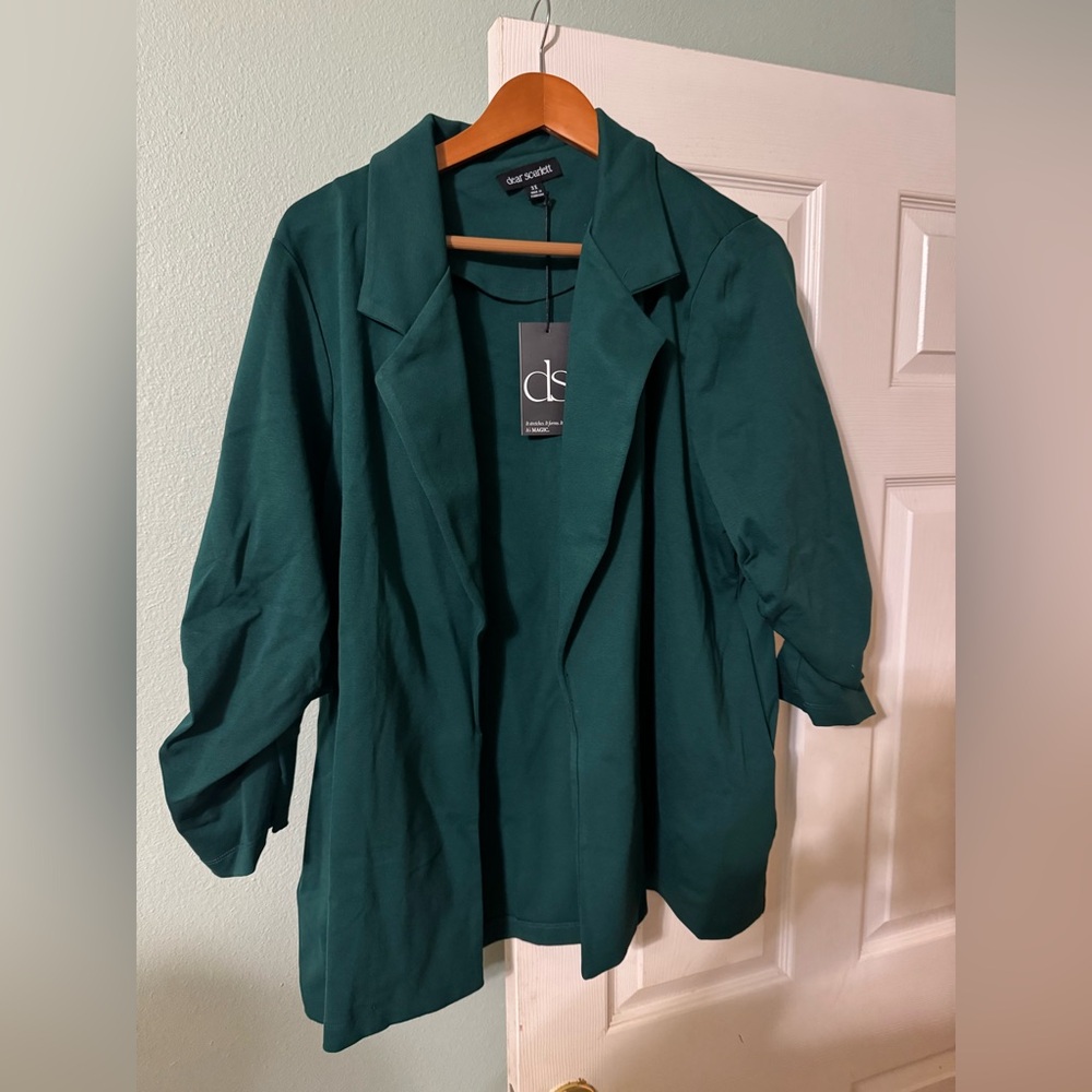 Emerald green blazer